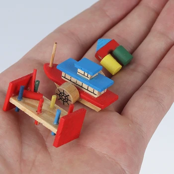 1:12 casă de Păpuși Drăguț Jucărie pentru Copii Set de Trei Piese Păpuși Miniaturale de Decor Pretinde a Juca Jucărie Pentru Copii