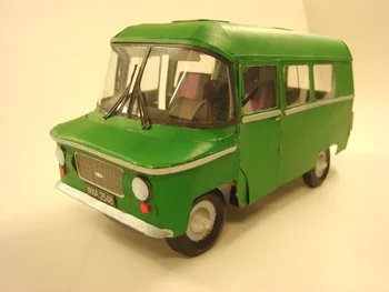 1:25 DIY Hârtie Modelul polonez Microbuz Nysa 522 Towos Baiat Cadou de Papercraft Puzzle 3D