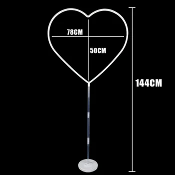 1/2set Baloon Ghirlanda Baloane în formă de Inimă Stand pentru Copil de Dus Decoratiuni Nunta Balon cununa Cadru de Ziua Îndrăgostiților Ballon
