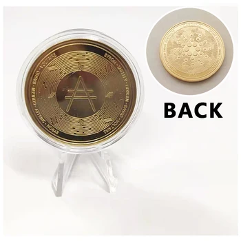 1 buc Ada Cardano Crypto Monedă Cryptocurrency Colectie de Monede IOTA Monede de Colecție de Artă Fizice Monedă de Aur Cu Stand