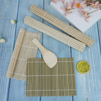 1 BUC Bambus Rulare Mat DIY Onigiri Orez cu Role Rola de Pui Mâna Filtru de Bucătărie Sushi Japonez Producator de Instrumente de Sushi Instrument 6 Stiluri