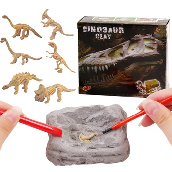 1 buc Nou Mini Dinozaur Excavare Kit de Simulare Arheologie dezgropa Fosile Model de Jucărie de Învățământ pentru Copii de Învățare