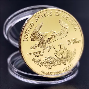 1 uncie de Aur Fin Colecție de Monede Unite Statuie din America de Libertate Moneda Cadou de Anul Nou Colectie deosebita 2021/2016