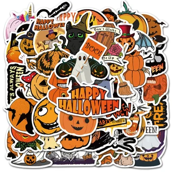 10/30/50PCS de Desene animate Drăguț Înfricoșător Dovleac de Halloween Graffiti Autocolante Impermeabil Chitara Decor, Jucarii en-Gros