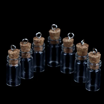 10 buc Mini-Flacoane de Sticlă Flacoane Mici de Plută Borcane de Sticlă Multi Utilizare Plută Doresc Sticla Noua
