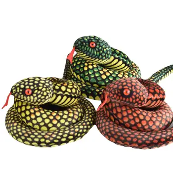 100/110cm 1 buc Simulare Cobra Python Pluș Spoof Jucarie Copii Șarpe Papusa Cadou Home Decor Glumă Truc Glumă Jucarii