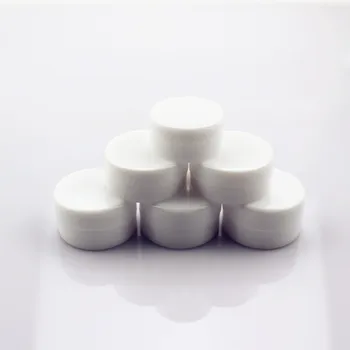 100buc/lot 1g 2g 5g Cosmetice Alb Borcan de Plastic de unică folosință Crema de Ochi de Sticla Mini Rotund Crema Container