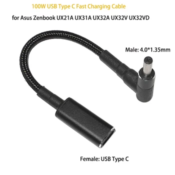 100W USB 3.1 de Tip C, Rapid de Încărcare Cablu pentru Asus Zenbook UX31A UX32A UX32V UX32VD USB-C la 4.0*1.35 mm Adaptor Conector