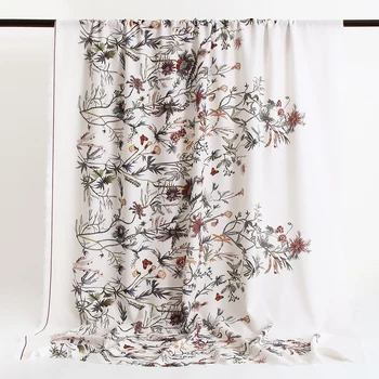 100x145cm Europa și America de Viță de vie de Flori Imprimate Imitat Țesătură de Cânepă Pentru Femei Bluza Rochie Tela Ro tissu de Cusut DIY