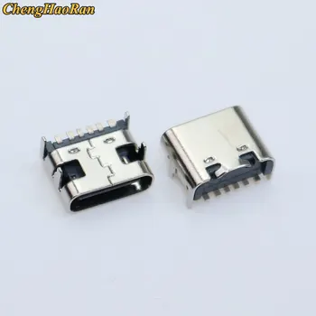 10buc Tip C 6 Pin USB SMT Mufa Conector USB 3.1 Tip-C de sex Feminin Plasarea SMD DIP Pentru PCB design DIY curent mare de încărcare