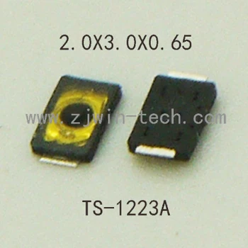 10BUC Ultra mici Ultra Low Profile Telefon, Buton de apăsare Laterală Tact Comutator Atingere Ușoară Button2X3X0.65mm SuperTiny SMD TS-1223A