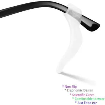 12 Perechi de Silicon Anti-Alunecare Ureche Cârlige pentru Ochelari Ochelari ochelari de Soare Titularul Noi Casual Ochelari Suport Accesorii de Mari Dimensiuni Noi