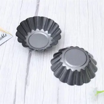 12pcs Delicate Oțel Carbon Utile Tarta Tigăi de Flori Reutilizabile Brioșă Cupcake Copt Cupa Mucegai pentru Bucatarie