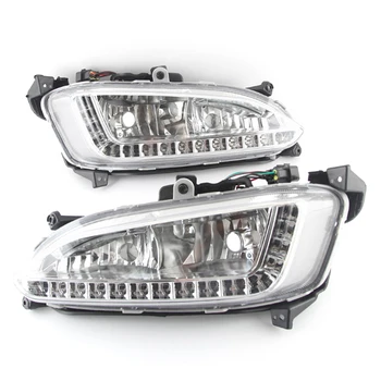 12V LED Daytime Running Light Impermeabil Lampa de Ceață DRL Pentru Hyundai Santa Fe IX45 2013-Farurilor Auto Asamblare