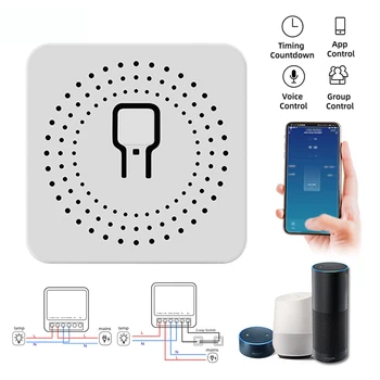 16A Mini Wifi Smart Switch Timer Switch-uri Wireless Smart Home Automation Modul de Lucru Cu Tuya Alexa Google Acasă Inteligent App de Viață
