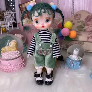 16cm Drăguț Blyth Papusa Organism Comun de Moda BJD Păpuși Jucării cu Pantofi Rochie Peruca Face Cadouri pentru Fata