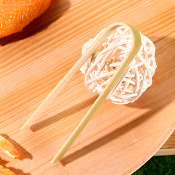 16PCS 10cm Bambus Alimente Clip Multi-funcție Anti-scaldBake Pâine Clește de Bucătărie Consumabile