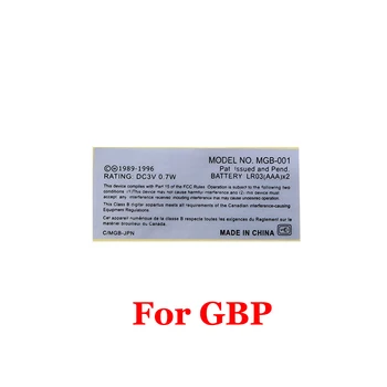 1BUC Pentru GBA/ GBA SP/ GBC Consolă de jocuri Noi Lables Spate Autocolante de înlocuire pentru game Boy Advance/ SP/ Color