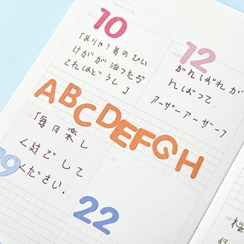 2 buc Bomboane de Culoare Număr Digital Scrisoare Alfabet Autocolante Notebook Planificator de Papetărie Scrapbooking Decor Drăguț coreeană Autocolant