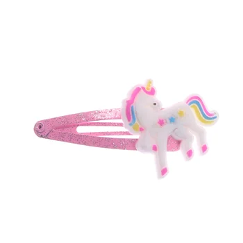 2 BUC Sclipici Unicorn Agrafe de Desene animate de Animale Agrafe de Par Drăguț Plastic Agrafe Copii, articole pentru acoperirea capului Fete pentru Copii Accesorii de Par Nou