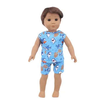 2 Buc/Set Pijama Drăguț Papusa Accesorii Haine Rochie De 18 Inch Fata Papusa & 43 cm Nou-Născut Baby Doll,Generația Noastră,cadouri