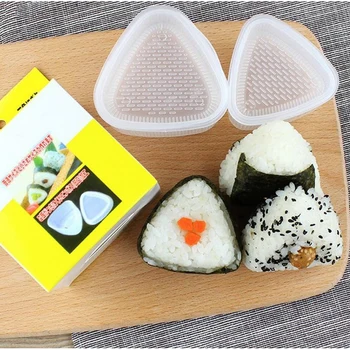 2 BUC Sushi Mucegai Onigiri Minge de Orez Bento Apăsați Filtru de Mucegai DIY Instrumente de Utilitate Triunghi Sushi Face Mucegai Accesorii de Bucatarie