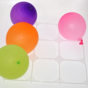 20 Balon Perete Grila Balon Latex Turnare Accesorii din Plastic cu 9 Găuri Balon Gard pentru Ziua de Nunta de Decorare