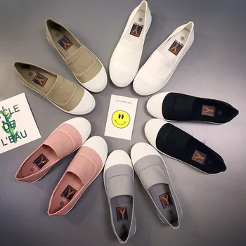 2019 mai Nou Moda Turma de Femei Apartamente de Vara Noi Slip-On Rotund Toe Pantofi Casual Plat Bază de Balet Pantofi pentru Femeie Pantofi Plat