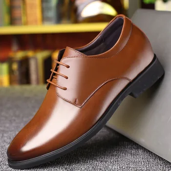 2019 Toamnă și de Iarnă pentru Bărbați Costume de Afaceri a Crescut și Cașmir pentru Bărbați Cald de Mari Dimensiuni Britanic Pantofi pentru Bărbați