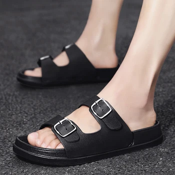 2020 Mens Papuci de Moda de Vara Aluneca sandale Flip Flops Stil Papuci de casă Anti-derapare Plaja Femei Sandale Zapatos Para Hombre