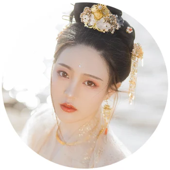 2020 Retro Vintage Floare Agrafa Ac de păr pentru Femei Chineză Tradițională Accesorii de Par Clasic Colier Bijuterii Frizură