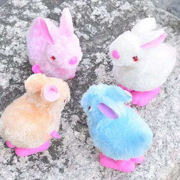 20201 Kawaii Pluh Bunny Jucării Pentru Sugari, Copii Jucării Umplute Salt De Vânt De Până Clockwork Sărituri De Iepure Jucărie Colecta Cadouri De Paste