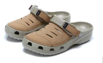2021 Bărbați Saboți Sandale Casual Pantofi De Vara Pentru Bărbați Papuci De Casă Agrement Papuci Barbati Piele De Vacă Sandale Ușoare Pantofi De Plaja Yukon Sport