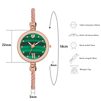 2021 ceas pentru femei Moda Minimalist Cu Curea de Apelare Femei Cuarț Ceas Cadou cadran Mic brățară subțire de lux elegant reloj