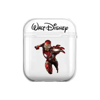 2021 Disney ' s new Iron Man Silicon Moale Cazuri Pentru Airpods 1/2 Protecție Bluetooth Căști fără Fir Acoperă Pentru Aer Păstăi Chargi