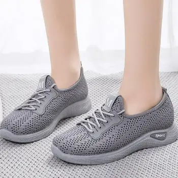 2021 Femei Adidași de Primăvară Doamnelor Plat Pantofi Casual Femei Vulcanizat Pantofi de Vară de Lumină Hollow Out Ochiurilor de sex Feminin Pantofi de Funcționare