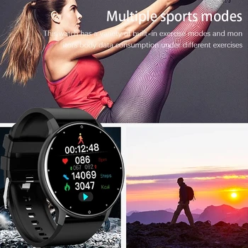 2021 Lux Ceas Inteligent Bărbați Ecran Tactil Complet Sport Fitness Ceas IP67 rezistent la apa Bluetooth Pentru ios Android smartwatch Barbati+cutie