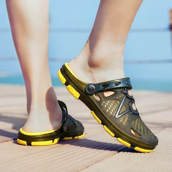 2021 Moda Mens Papuci De Vara Barbati Papuci Apă Barbati Pantofi De Vara In Aer Liber Pe Plaja Pantofi Respirabil Sandale Pantofi De Vara