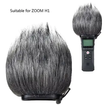 2021 Noi Pro Microfon Cu Blană Blană Acoperi În Aer Liber Parbriz Reduce Zgomotul Produs De Vant Pentru Zoom H1