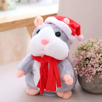 2021 Nou Hamster Vorbitor Jucarie De Plus Repetă Electronice, Animale De Companie Jucărie Pentru Copil Copii Copii Cadou Drăguț Jucării De Pluș Drăguț Decor Cameră