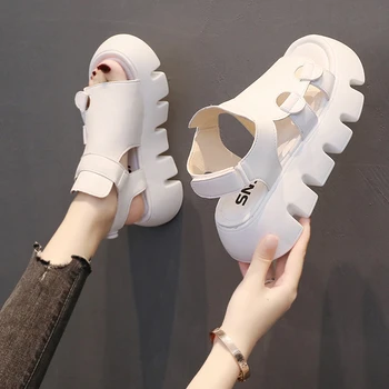 2021 Nouă Tendință 5 cm Platforma Sandale pentru Femei Pantofi de Vara Catarama Diapozitive Sandale Casual pentru Femei Pantofi de Sport de Vară Sandalia Mujer