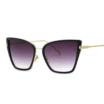 2021 Ochi de Pisica ochelari de Soare pentru Femei Brand Designer de Legenda ochelari de Soare Vintage Metale Femei Ochi de Sticlă Feminino Gafas De Sol UV400