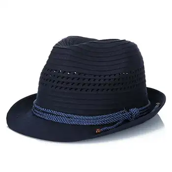 2021 Palarie de Soare Rotund Plat Capac Pălărie Panama Pălărie de Vară pentru Bărbați și Femei Pălărie de Paie Parasolar Răcoritoare și respirabil