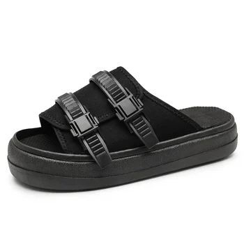 2021 Sandale Barbati Brand de Lux de Vară pentru Bărbați Papuci de Plaja Platforma Pantofi Deget de la picior Deschis Solid rezistent la Uzura Sandale Schoenen Mannen