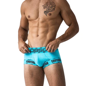 2021 Sexy Bărbați Chiloți Boxeri pantaloni Scurți de Bumbac Om Chiloți Boxer Confortabil Chilotei Plasă de U Husă Respirabil Gay Lenjerie