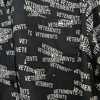 2021FW Supradimensionat Vetements Tricouri Barbati pentru Femei de Înaltă Calitate Full Inversare Confuzie Scrisoare de Imprimare Vetements Logo pantaloni Scurți VTM Bluza
