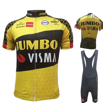 2021New Jumbo Vara Ciclism Jersey Set Respirabil Echipa de Curse Sport Biciclete Jersey Mens Ciclism de Îmbrăcăminte Scurt Biciclete Jersey