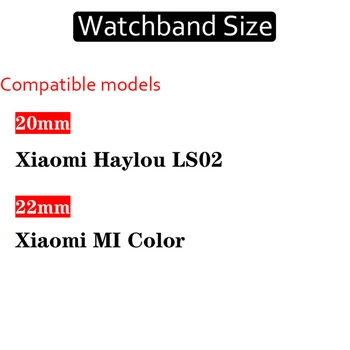 20mm 22mm Nailon Benzi pentru Xiaomi Mi Uit Culoare Curea Bratari Impletite pentru xiaomi haylou Ls02 Solo Buclă Wristbelts