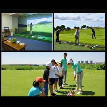 20x12in Golf Portabil Pune Ochii Aliniere Oglindă Ajutor pentru Formare Crosa Antrenor Leagăn Practică Accesorii de Golf