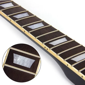 22 Freturi de Chitara Electrica Maple Neck Rosewood Fretboard Finisaj Negru pentru Gibson Les Paul LP Chitare